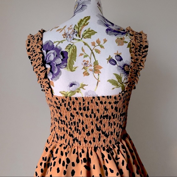 TUSSAH Women’s Sharni Animal Print Midi Dress Size 10 - Picture 10 of 15